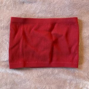 NWOT ribbed cropped tube top